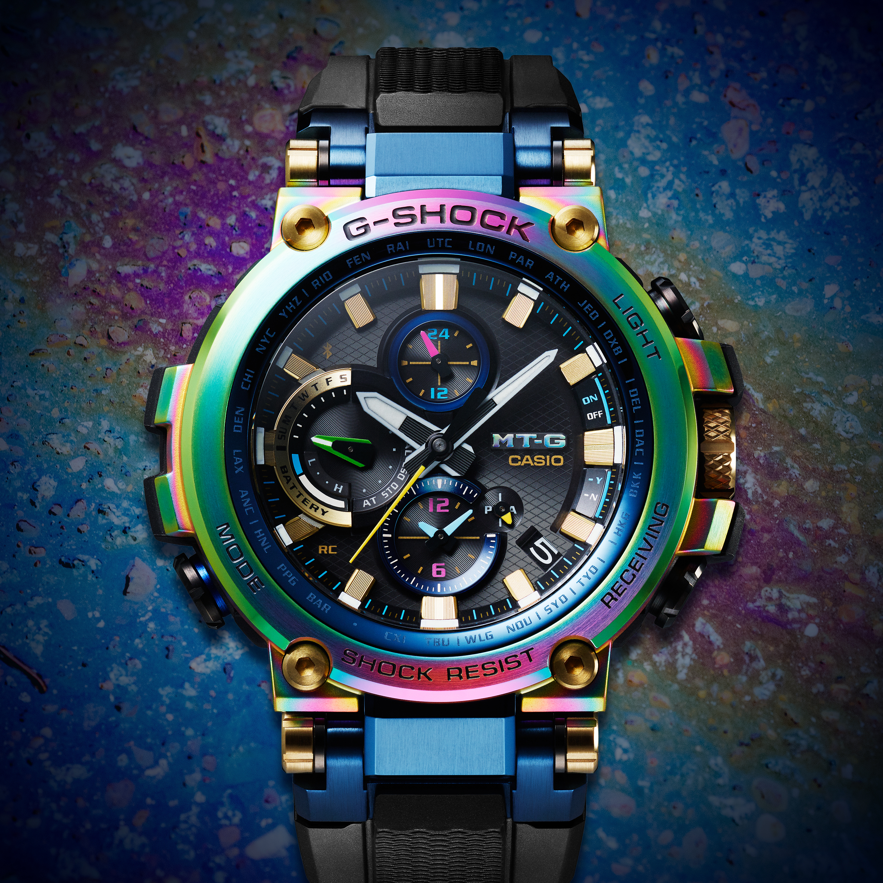 Casio G-SHOCK's Rainbow Luxury MT-G Now Available | RESPECT.