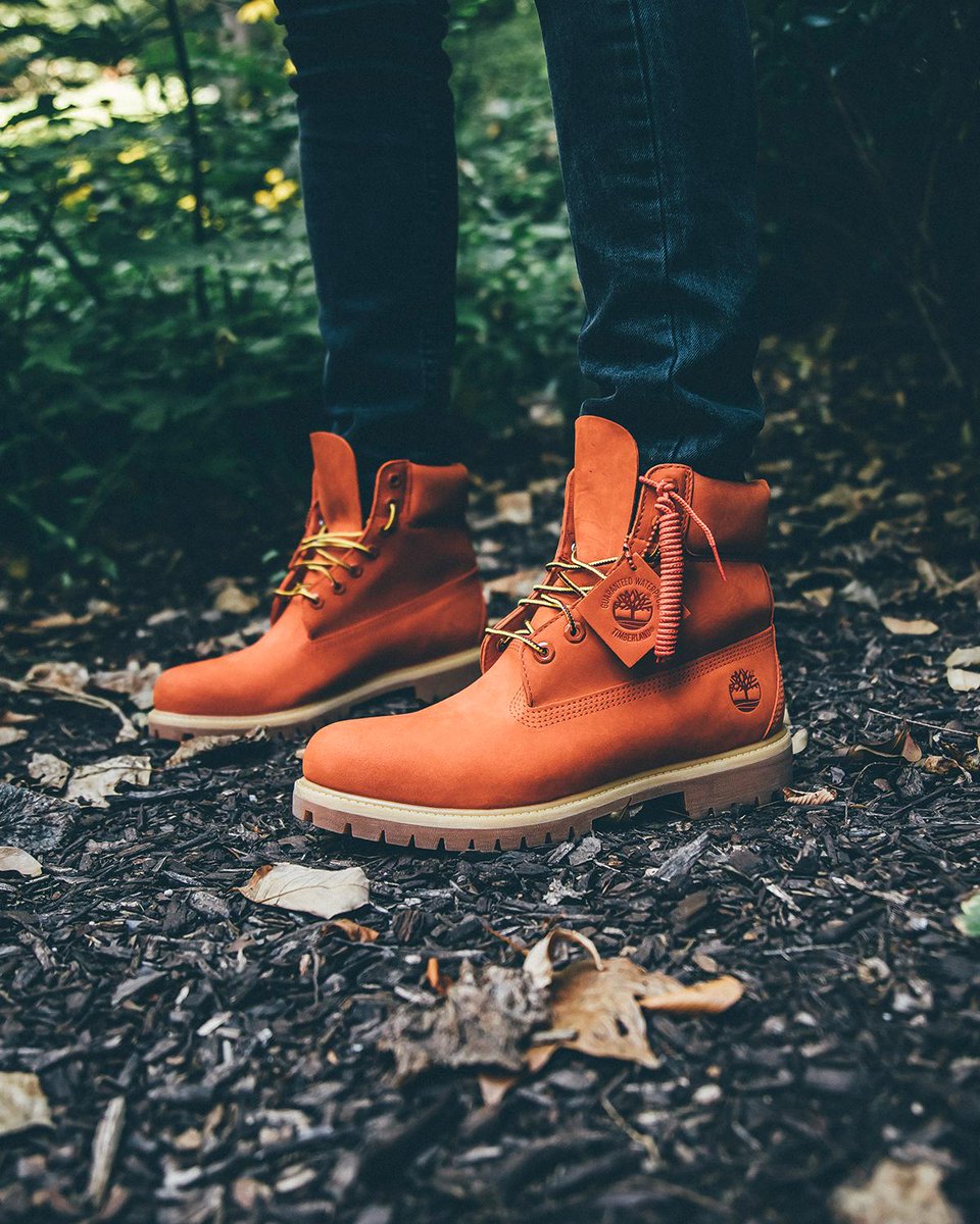 orange and green timberlands